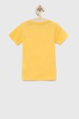 Дитяча бавовняна футболка Pepe Jeans PJL BJ колір жовтий з принтом