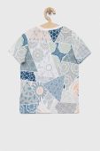 Дитяча бавовняна футболка Guess візерунок колір блакитний (3004740)
