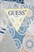 Дитяча бавовняна футболка Guess візерунок колір блакитний (3004740)