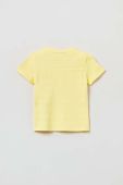 Бавовняна футболка для немовлят OVS колір жовтий однотонний