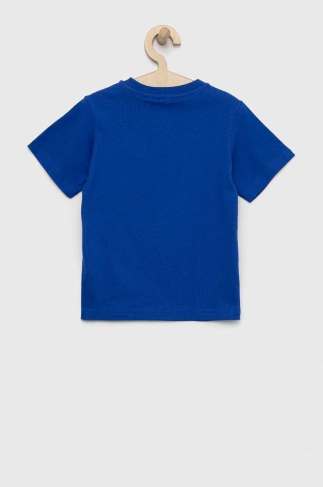 Дитяча бавовняна футболка adidas Originals x Pixar з принтом колір блакитний фото 2