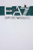 Дитяча бавовняна футболка EA7 Emporio Armani колір білий з принтом (3053932)