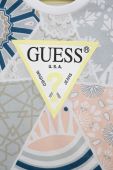 Дитяча бавовняна футболка Guess візерунок колір блакитний (3009540)