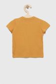 Дитяча бавовняна футболка Guess колір жовтий з принтом (3133418)