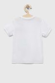 Дитяча бавовняна футболка Guess колір білий з принтом (3221491)
