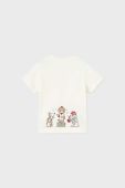 Бавовняна футболка для немовлят Mayoral колір білий з принтом (2936436)