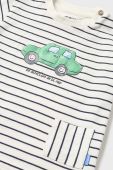 Бавовняна футболка для немовлят Mayoral колір зелений візерунок (2936528)