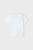 Дитяча бавовняна футболка Mayoral колір білий з принтом (2936779)