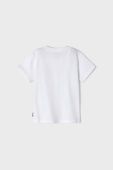 Дитяча бавовняна футболка Mayoral колір білий з принтом (2940531)