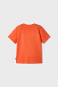 Дитяча бавовняна футболка Mayoral колір помаранчевий з принтом (2940523)