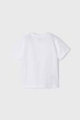 Дитяча бавовняна футболка Mayoral колір білий з принтом (2932470)