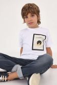 Дитяча футболка Mayoral колір білий з принтом (2940661)