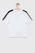 Дитяча футболка Sisley колір білий з принтом