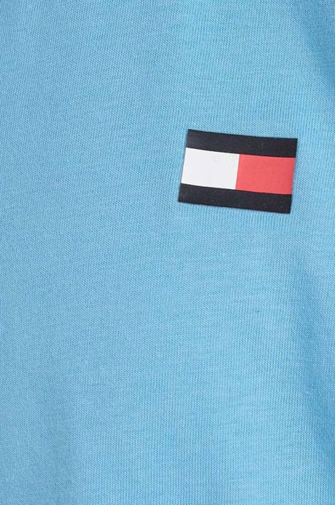 Дитяча бавовняна футболка Tommy Hilfiger з принтом колір блакитний (3075389) фото 3