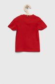 Дитяча бавовняна футболка Tommy Hilfiger колір червоний однотонний (3036907)