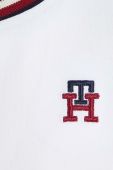Дитяча бавовняна футболка Tommy Hilfiger колір білий з аплікацією