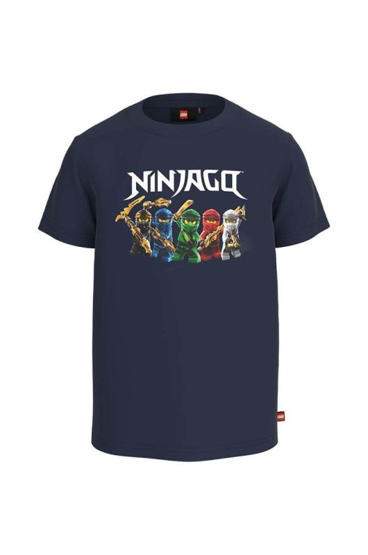 Дитяча бавовняна футболка Lego x Ninjago колір синій фото 2
