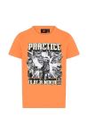 Дитяча бавовняна футболка Lego колір помаранчевий з принтом (3124418)