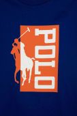 Дитяча бавовняна футболка Polo Ralph Lauren Колір синій візерунок колір темно-синій