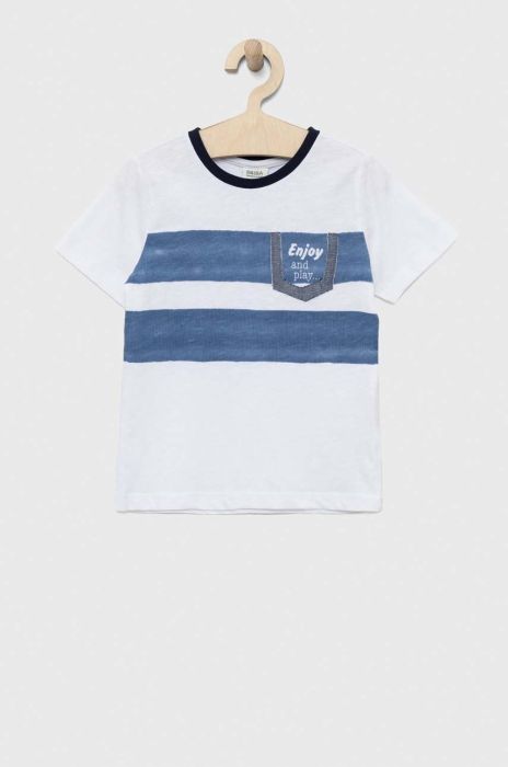 Бавовняна футболка Birba&Trybeyond візерунок колір блакитний