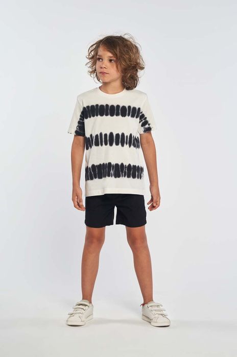 Дитяча бавовняна футболка Birba&Trybeyond колір білий візерунок (3095964)