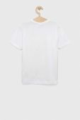Дитяча бавовняна футболка Birba&Trybeyond колір білий однотонний