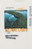 Дитяча бавовняна футболка Birba&Trybeyond колір білий з принтом (3096005)