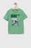 Дитяча бавовняна футболка Birba&Trybeyond колір зелений з принтом (3219776)