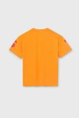 Дитяча бавовняна футболка Mayoral колір помаранчевий з принтом (3046680)