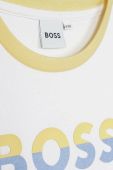 Дитяча бавовняна футболка BOSS колір білий з принтом (3058978)