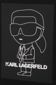 Дитяча бавовняна футболка Karl Lagerfeld колір чорний з принтом (3072210)