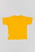 Дитяча бавовняна футболка zippy колір помаранчевий однотонний