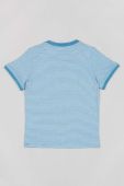 Дитяча бавовняна футболка zippy з принтом колір блакитний (3124470)