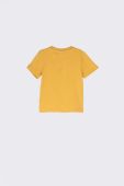 Дитяча бавовняна футболка Coccodrillo колір жовтий з принтом (2991600)