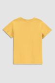 Дитяча бавовняна футболка Coccodrillo колір жовтий з принтом (2997380)