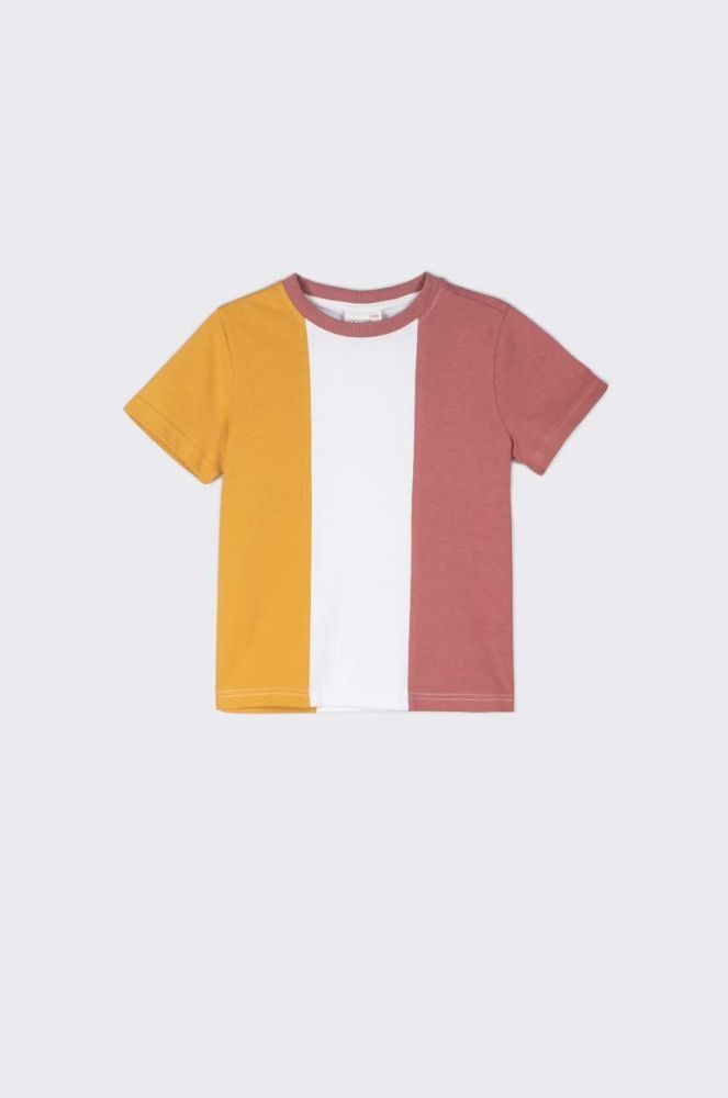 Дитяча бавовняна футболка Coccodrillo візерунок колір барвистий (2985779)