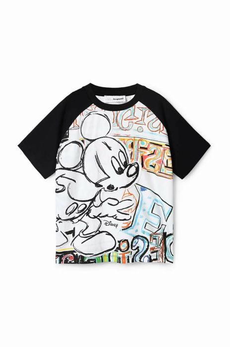 Дитяча бавовняна футболка Desigual візерунок колір барвистий (3046796)