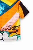 Дитяча бавовняна футболка Desigual візерунок колір барвистий (3046826)