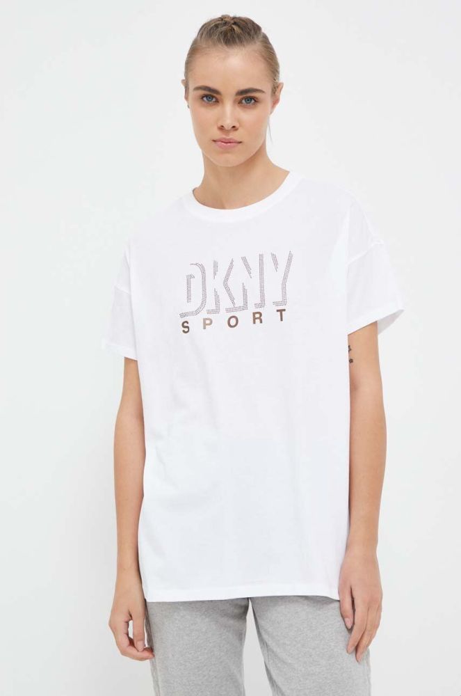 Бавовняна футболка Dkny колір білий (3245529)