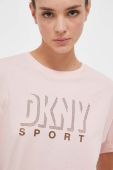 Бавовняна футболка Dkny колір рожевий (3245521)