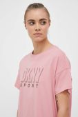 Бавовняна футболка Dkny колір рожевий (3245525)