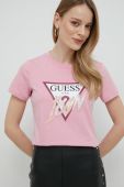 Бавовняна футболка Guess колір рожевий (2920175)