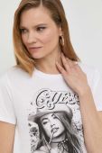 Бавовняна футболка Guess колір білий (2849072)