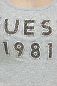 Бавовняний топ Guess колір сірий