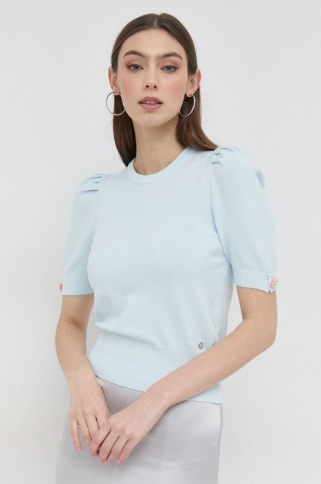 Светр Guess жіночий легкий колір блакитний (2924216)