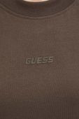 Бавовняна футболка Guess колір коричневий (3309321)