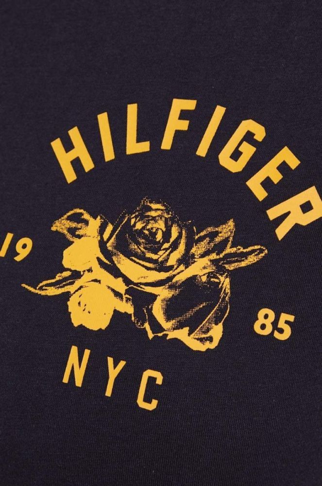 Бавовняна футболка Tommy Hilfiger колір синій (2837443) фото 5