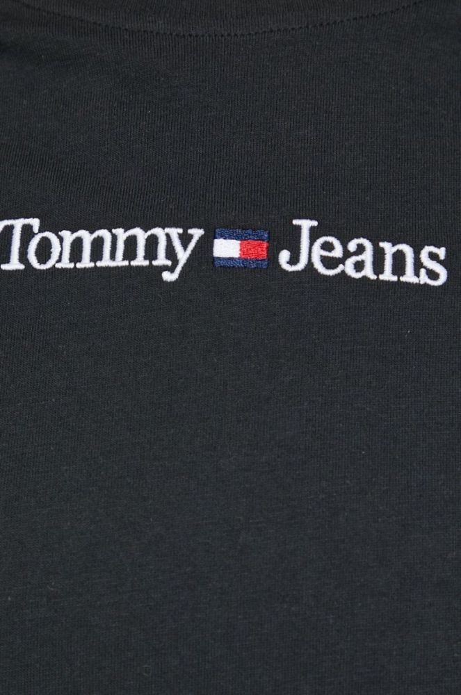 Бавовняна футболка Tommy Jeans колір чорний (2887661) фото 4