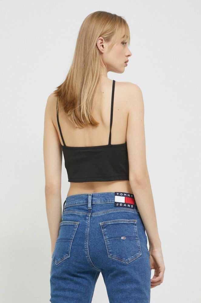 Топ Tommy Jeans жіночий колір чорний (2862864) фото 3