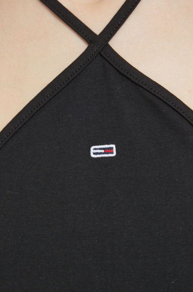Топ Tommy Jeans жіночий колір чорний (2862864) фото 5